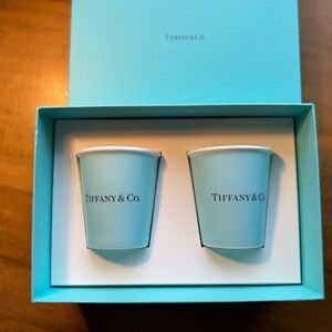 Tiffany & Co Bone China Coffee Cup Set